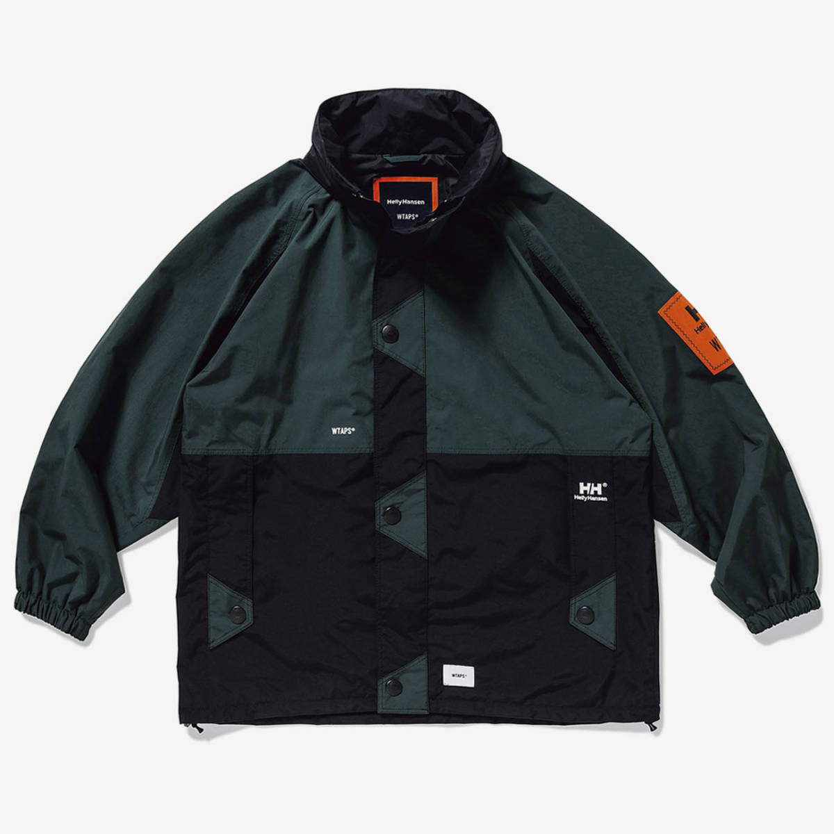 WTAPS 20SS BOW / JACKET. NYLON. TAFFETA. HELLY HANSEN GREEN ダブルタップス ヘリーハンセン ボウジャケット グリーン M 即決時送料無料_※画像はイメージです。