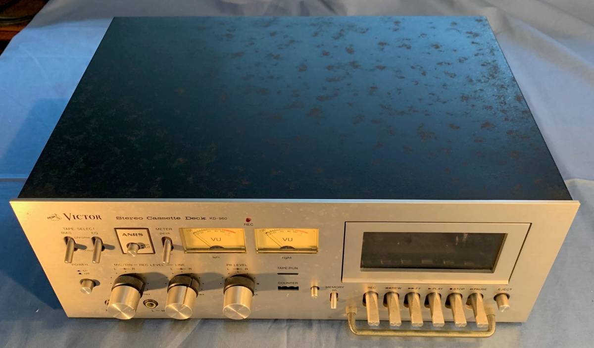 VICTOR KD-960 オール前面操作式を採用カセットデッキ 1975年_画像2