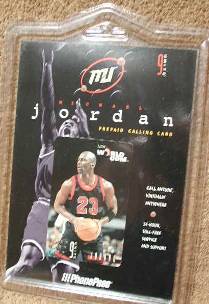 NBA MJマイケルジョーダン プリペイド電話カードコレクショントレカ シカゴブルズ Phone Pass MICHAEL JORDAN  prepaid calling card