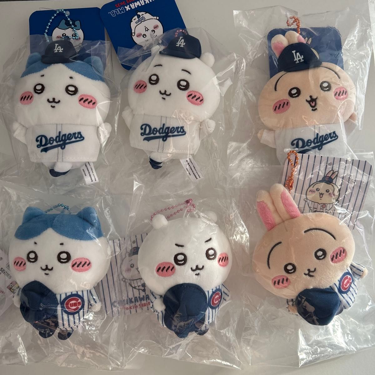 ちいかわ×MLB ドジャース カブス マスコット 全6種セット ちいかわ×MLB ドジャース カブス マスコット 全6種セット
