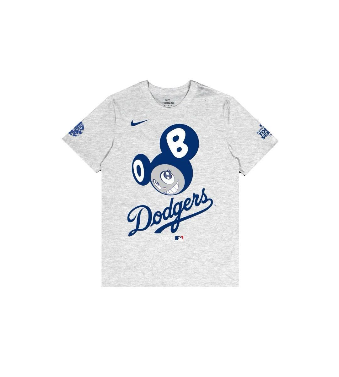 希少グッズ】MLB ドジャース x 村上隆 コラボ Tシャツ Lサイズ 希少グッズ】MLB ドジャース x 村上隆 コラボ Tシャツ Lサイズ