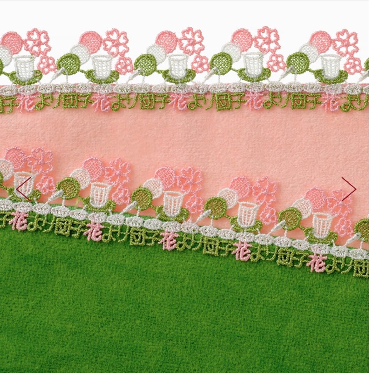 近沢レース店 シーズンタオルハンカチ/花より団子(ピンク)新品 近沢レース店 シーズンタオルハンカチ/花より団子(ピンク)新品