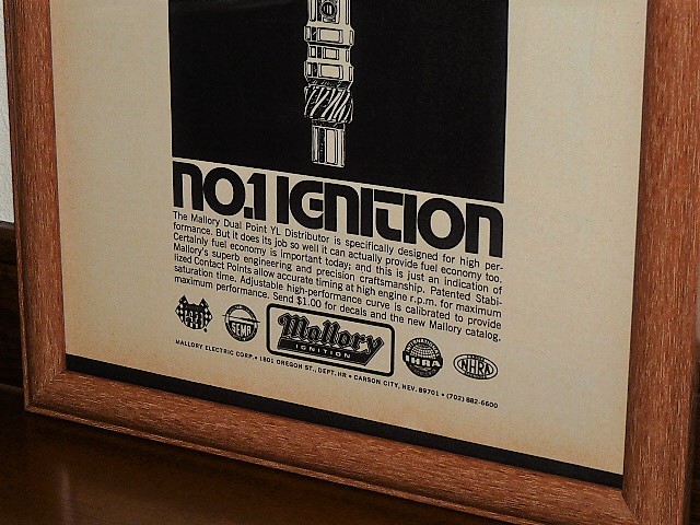 1974 год USA \'70s иностранная книга журнал реклама рамка товар Mallory Dual Point YL Distributormaro Lee трамблер (A4 размер )