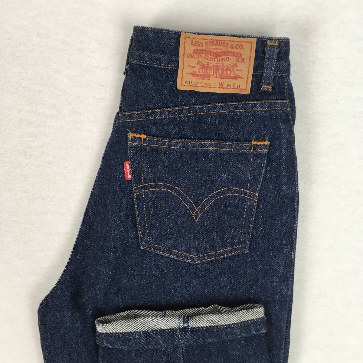 【90s】Levi's リーバイス W515-0227 W515-0217 日本製 90年 デニム パンツ ジーンズ W29 L31 9号 ジップフライ_画像1