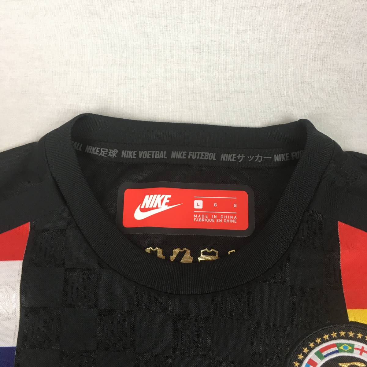 【美品】NIKE FC ナイキ エフシー ジージャン Tシャツ ブラック 黒 Lサイズ_画像2