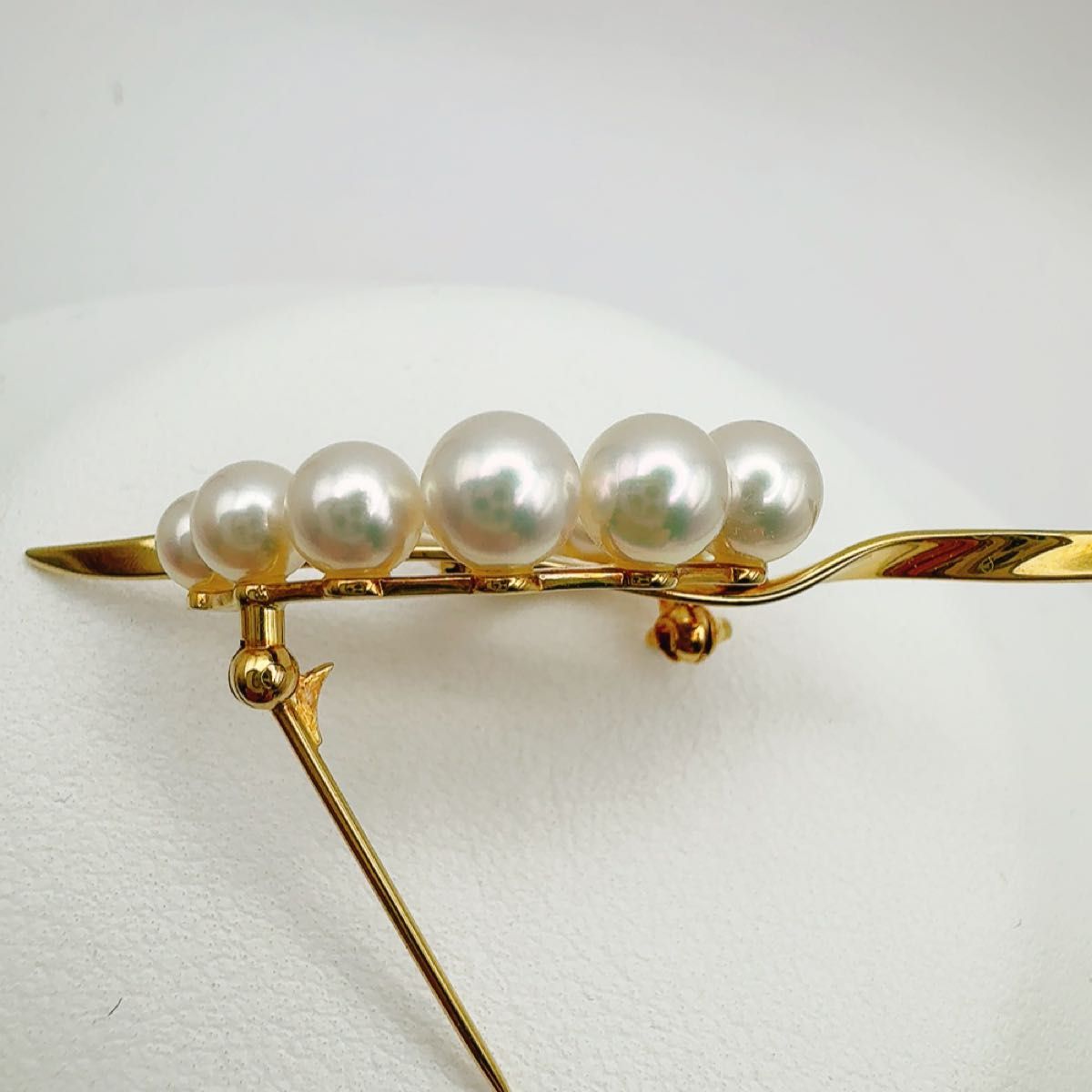 美品 MIKIMOTO あこやパール ブローチ コサージュ リボン 愛子様