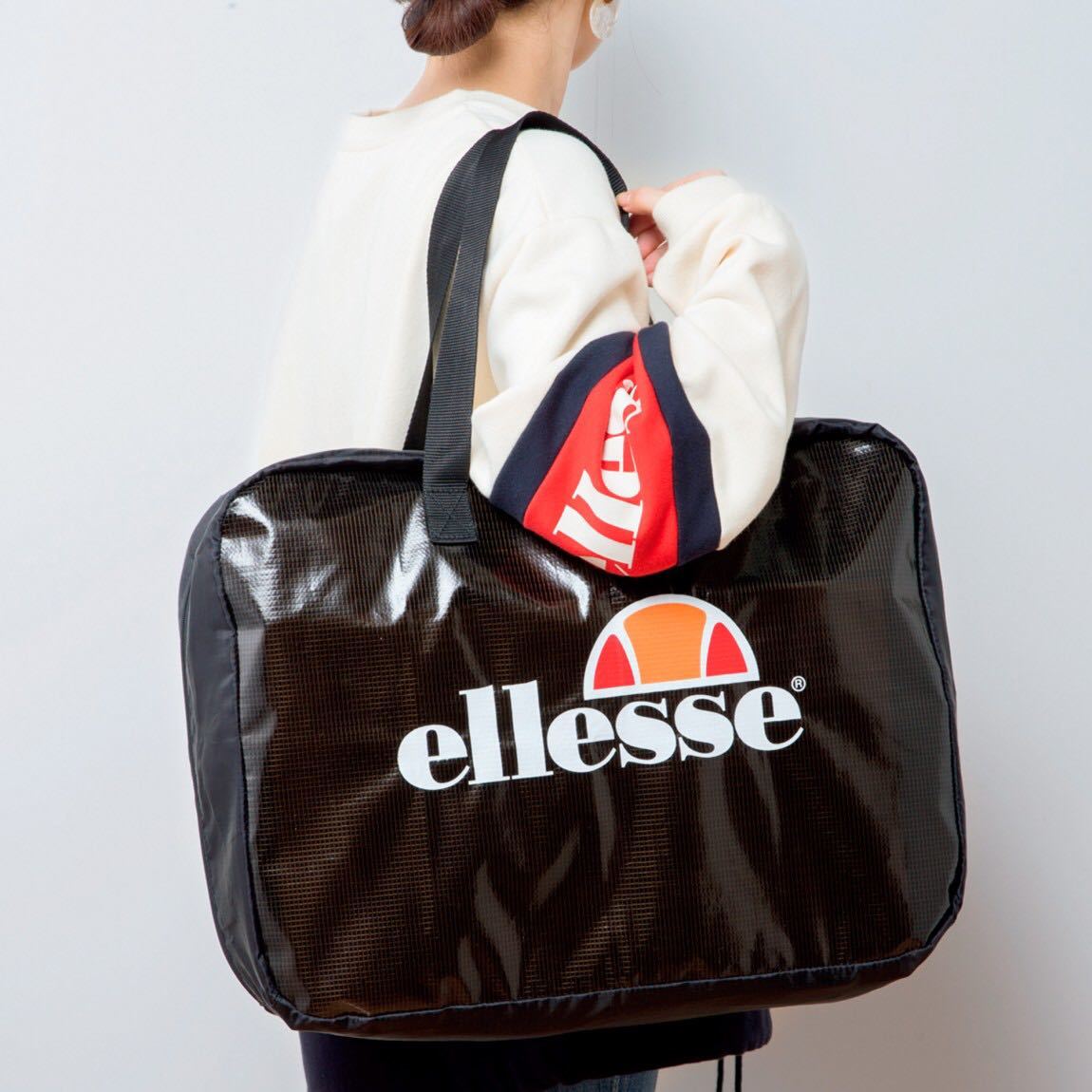 [mini Mini 2020 year 1 month number appendix ]* ellesse double extra-large storage bag ~( unopened goods )