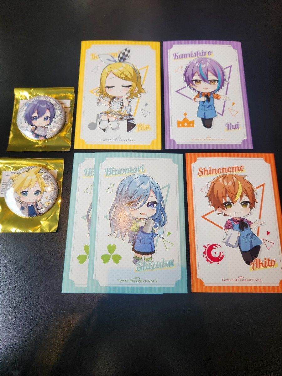 プロジェクトセカイ タワレコ コラボカフェ ポストカード 缶 プロジェクトセカイ タワレコ コラボカフェ ポストカード 缶