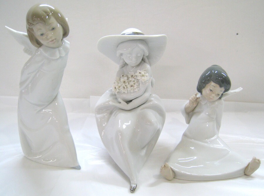1000円スタート フィギュリン 3点 LLADRO リヤドロ 天使の 1000円スタート フィギュリン 3点 LLADRO リヤドロ 天使の