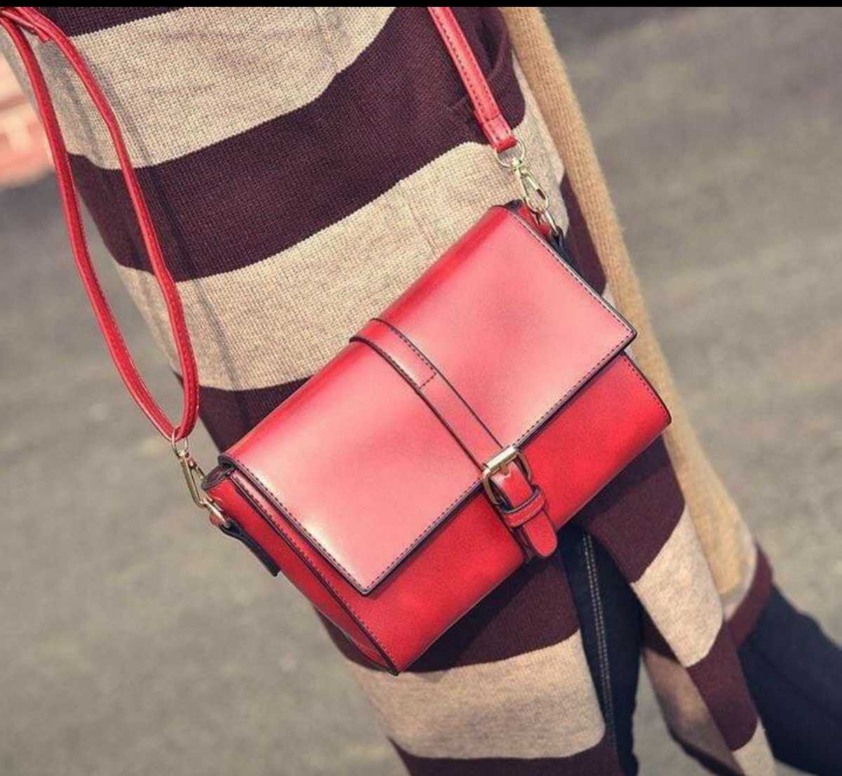  new goods unused lady's Boston shoulder bag bag diagonal .. Trend red great popularity lovely free shipping cheap stylish Korea red 