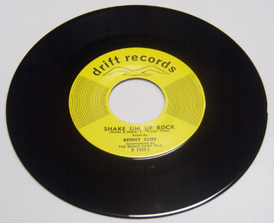 45rpm/ SHAKE UM UP ROCK - BENNY CLIFF - THE BREAKING POINT / 50s, rockabilly,FIFTIES,drift records, re MA REPRO