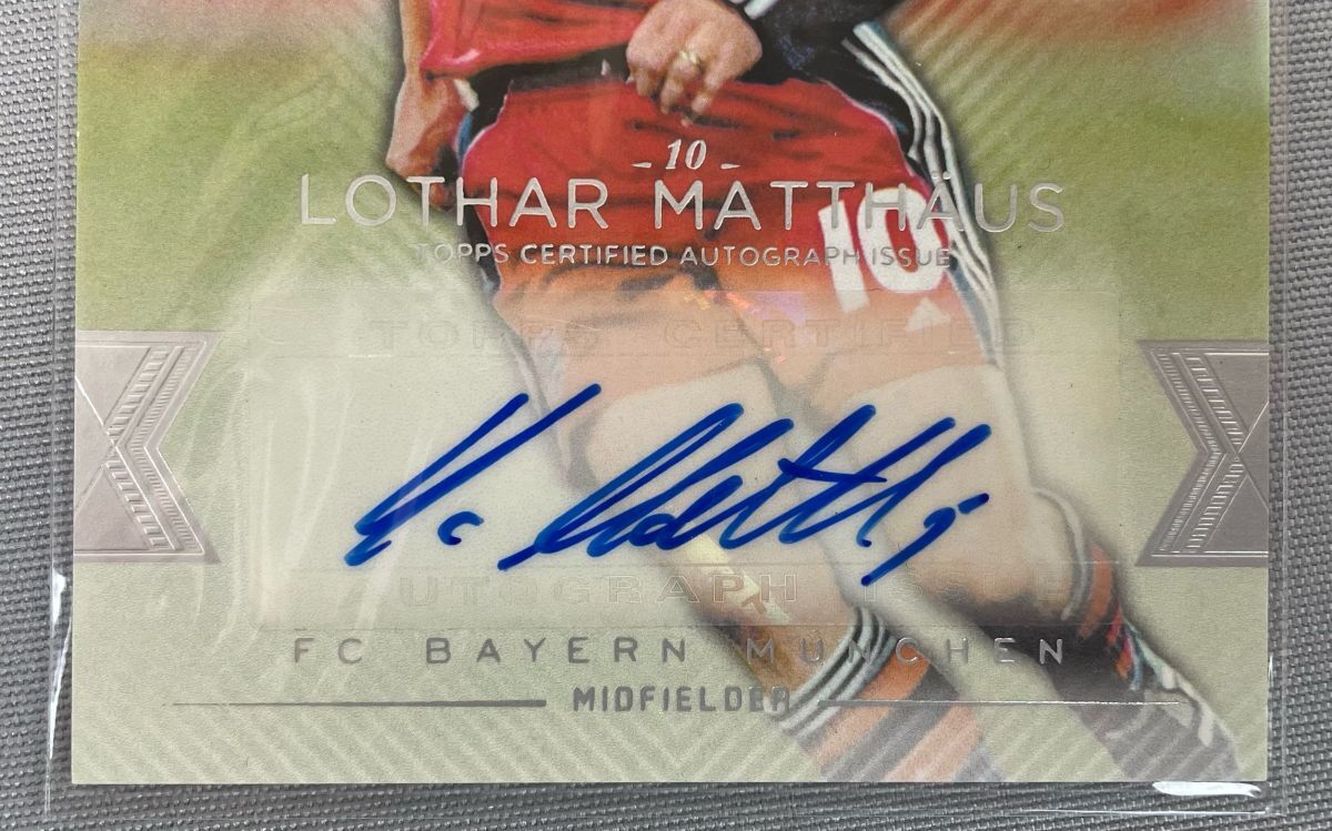 C4IA6 TOPPS トップス LOTHAR MATTHAUS ローターマテウス 直筆