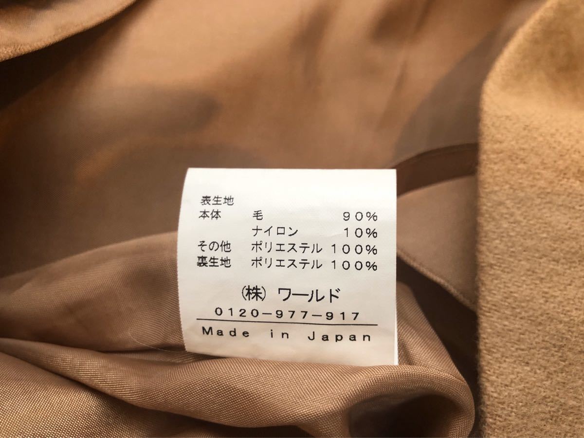 インディヴィ INDIVI スカート ベージュ キャメル 36 日本製