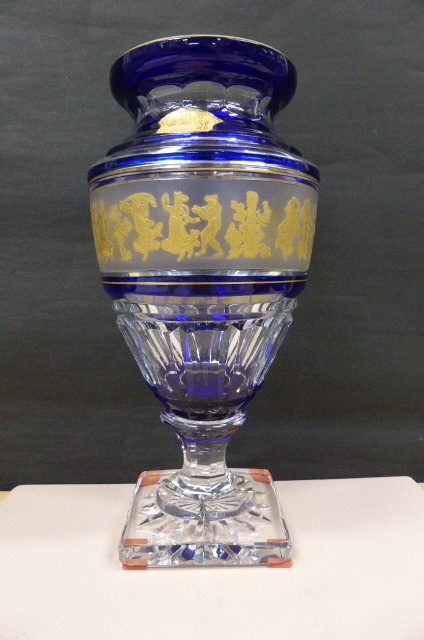 ☆美品保管品☆ ヴァルサンランベール Val 花器 花瓶 青色