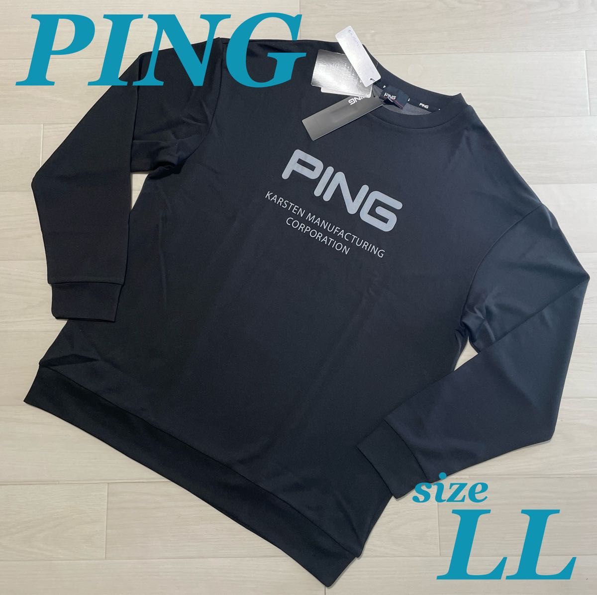 ピン PING ゴルフ ダブルジャージ サライテック クルーネック カットソー ピン PING ゴルフ ダブルジャージ サライテック クルーネック