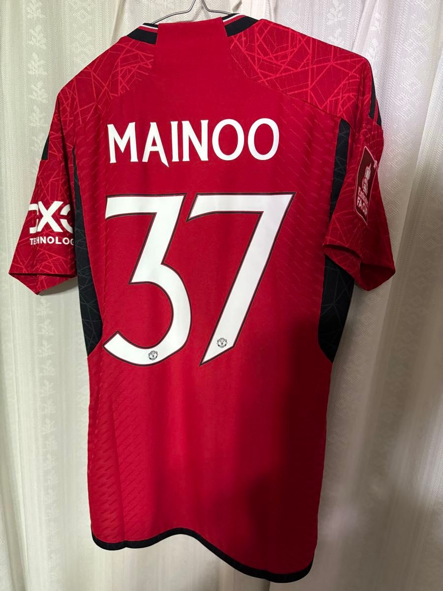 正規品】23/24 マンチェスターユナイテッドFA決勝ユニ メイヌー 正規品】23/24 マンチェスターユナイテッドFA決勝ユニ メイヌー