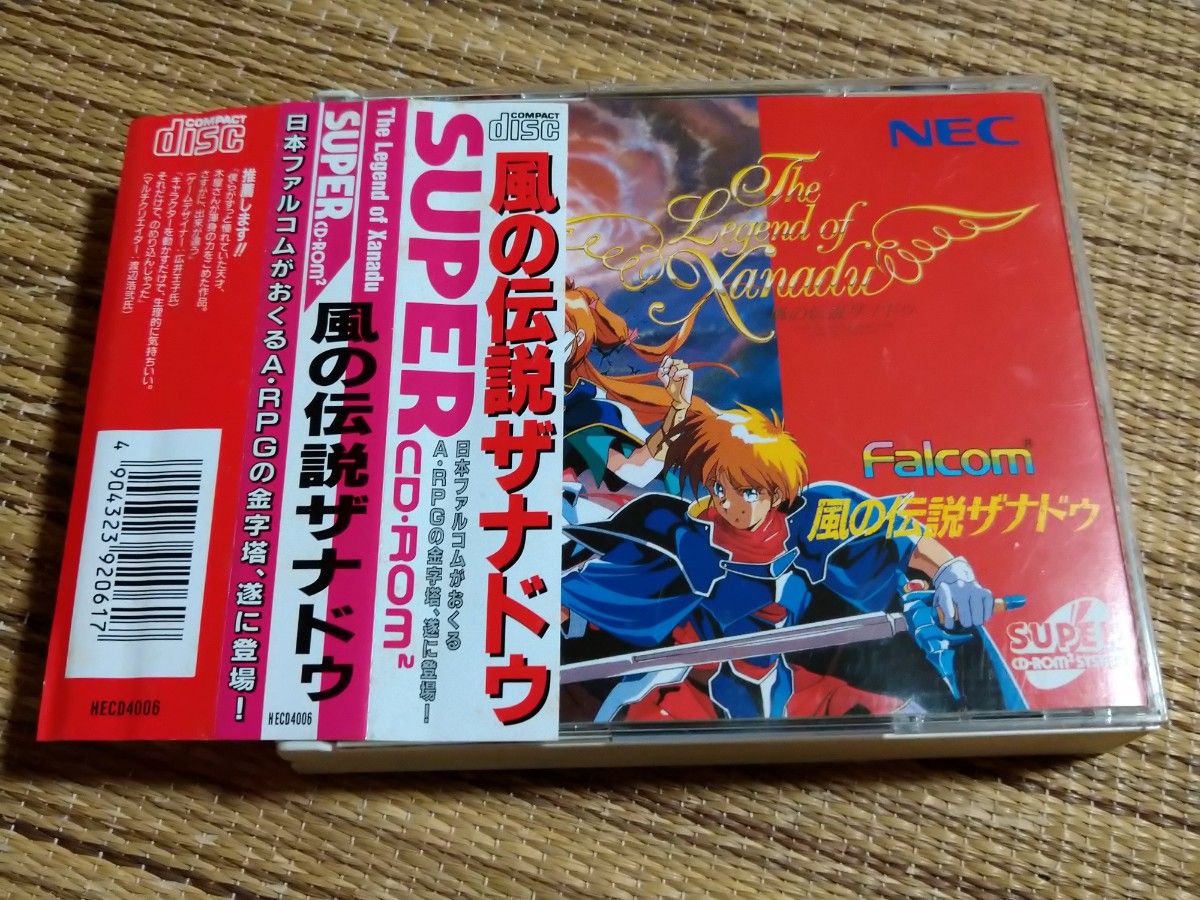PCエンジン 風の伝説ザナドゥ動作確認済み super cd-rom2 PCE