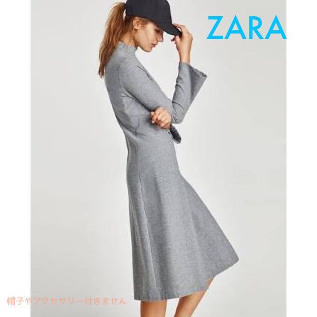 sale!新品タグ付☆ZARAザラ☆ウール素材スタンドカラーワンピースドレス_画像1