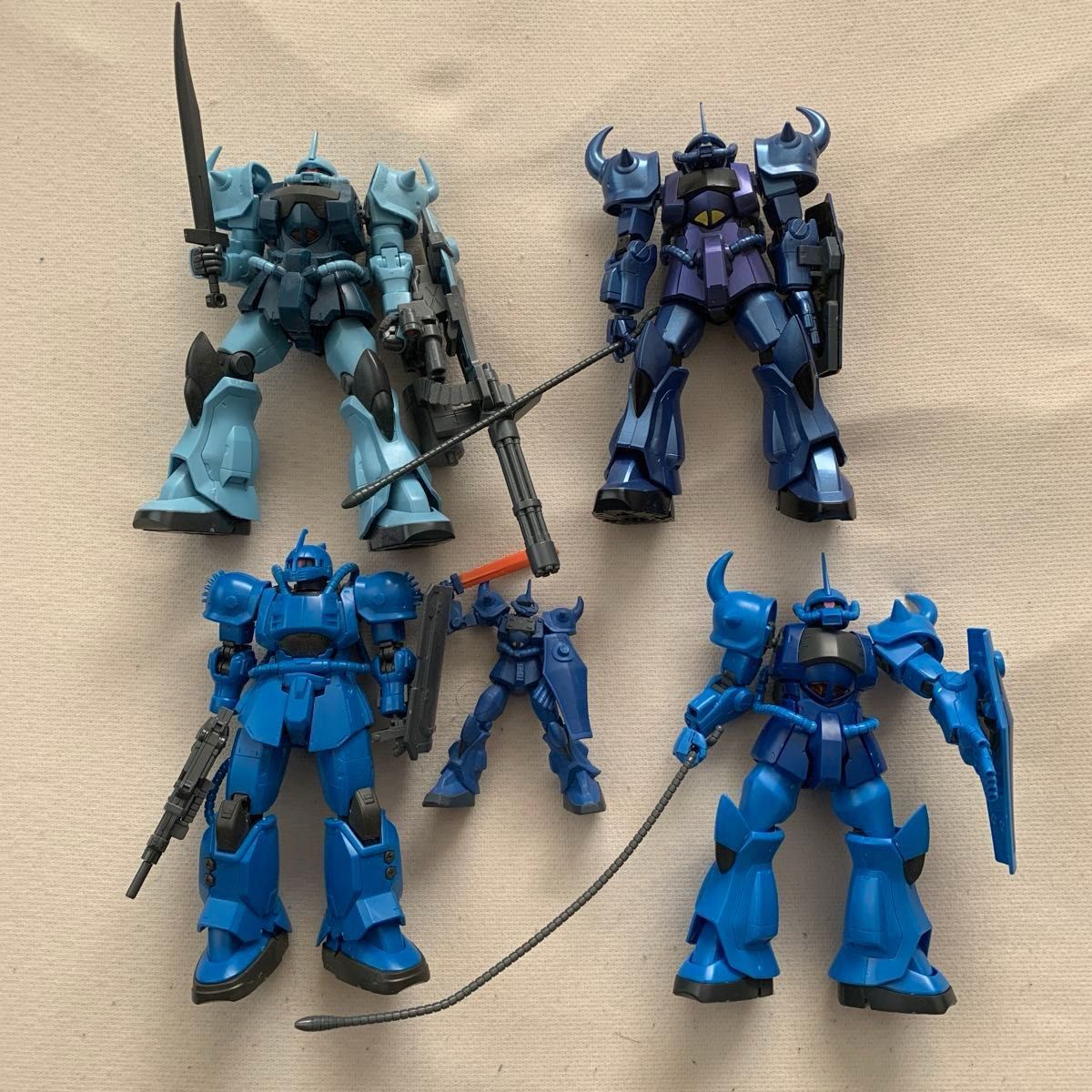 ハイグレード HG グフ4体 オマケグフ バンダイ 組立済み ガンプラ