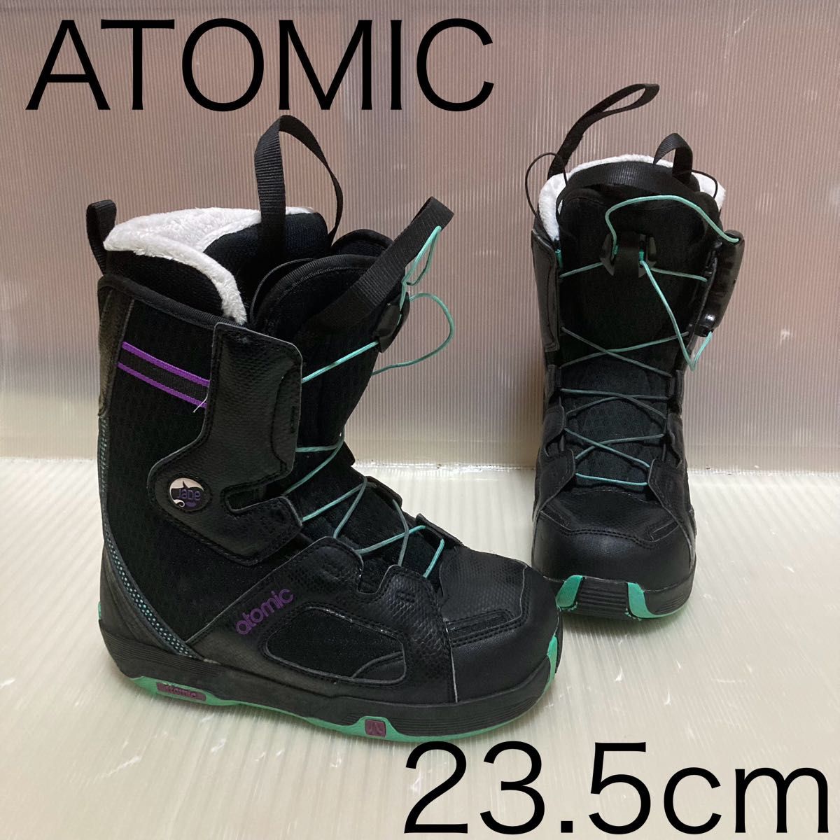 【美品✨】人気のAtomic JADE スノーボード ブーツ 23.5 ピンク ATOMIC アトミック スノーボードブーツ JADE ジェイド 23.5cm ブーツ