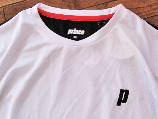 新品タグ付　入手困難　Prince Uni (プリンス) ロングスリーブシャツ WU6004 テニスウェア LL ブラック(165)　 デットストック_画像6