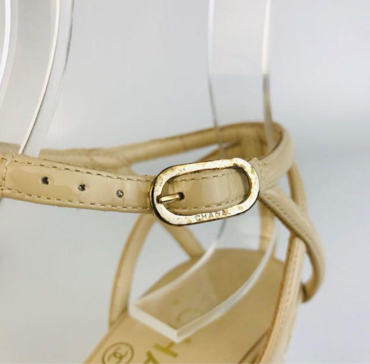 新品同様 CHANEL・パテントレザー マトラッセ ココマーク 新品同様 CHANEL・パテントレザー マトラッセ ココマーク