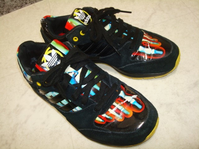 ● 入手困難 adidas Tech Super W B26724 ボーン スカル 骨 髑髏 アディダス レディース スニーカー シューズ 22.5cm 35.5 Sサイズ 黒 靴_画像2