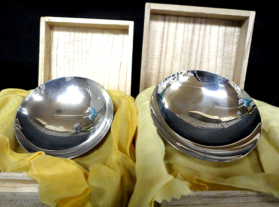  оригинальный серебряный кубок 2 шт. комплект итого 102g серебряный SILVER оригинальный серебряный оригинальная коробка есть 