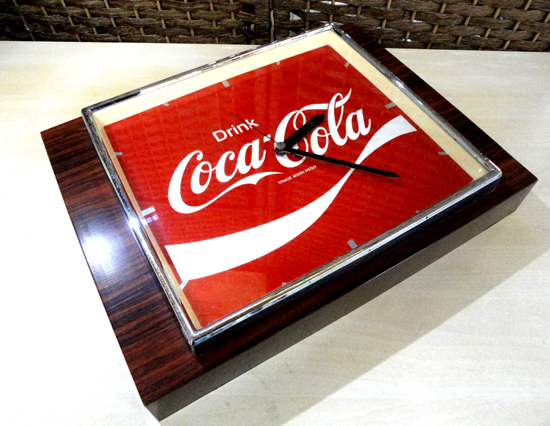 希少！ Coca-Cola/コカコーラ 壁掛け時計 ヴィンテージ レトロ 動作OK コレクション クロック_画像1