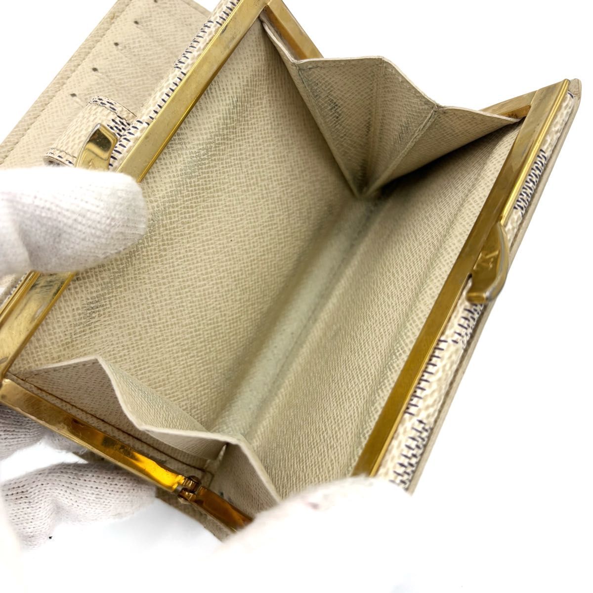 美品】ルイヴィトン ポルトモネビエ ヴィエノワ アズール ガマ口 美品】ルイヴィトン ポルトモネビエ ヴィエノワ アズール ガマ口
