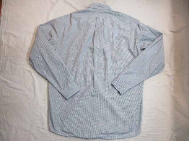 J CREW ギンガムチェック コットンシャツ 白×紺 15-34_画像2