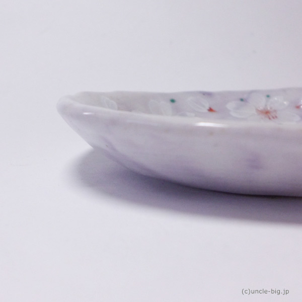 【大特価品】陶器 手描き 桜 楕円小皿5枚セット 龍峰堂 三洋陶器 日本製_画像8