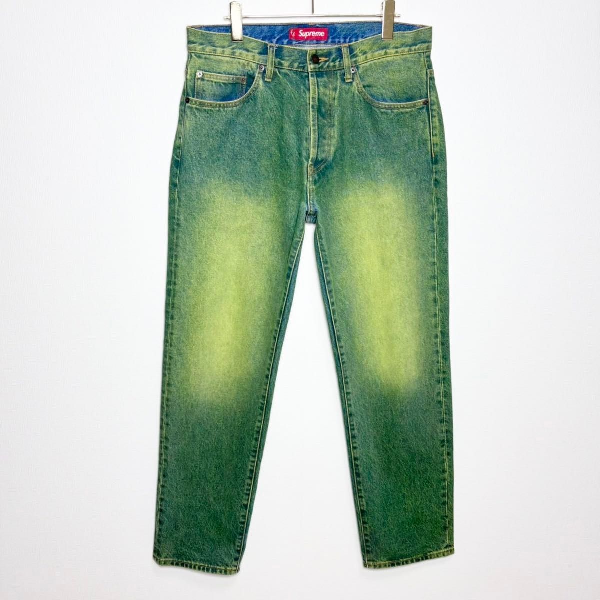 極美品 Supreme 23AW レギュラージーンズ グリーン size30 極美品 Supreme 23AW レギュラージーンズ グリーン size30