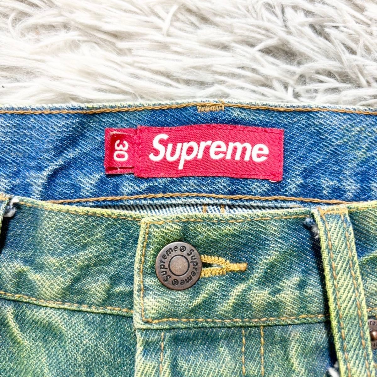 極美品 Supreme 23AW レギュラージーンズ グリーン size30 極美品 Supreme 23AW レギュラージーンズ グリーン size30