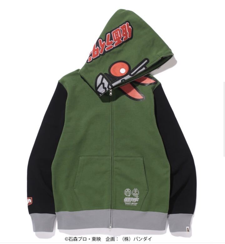 XXL A BATHING APE x 仮面ライダー パーカー エイプ コラボ 限定 激レアサイズ_画像2