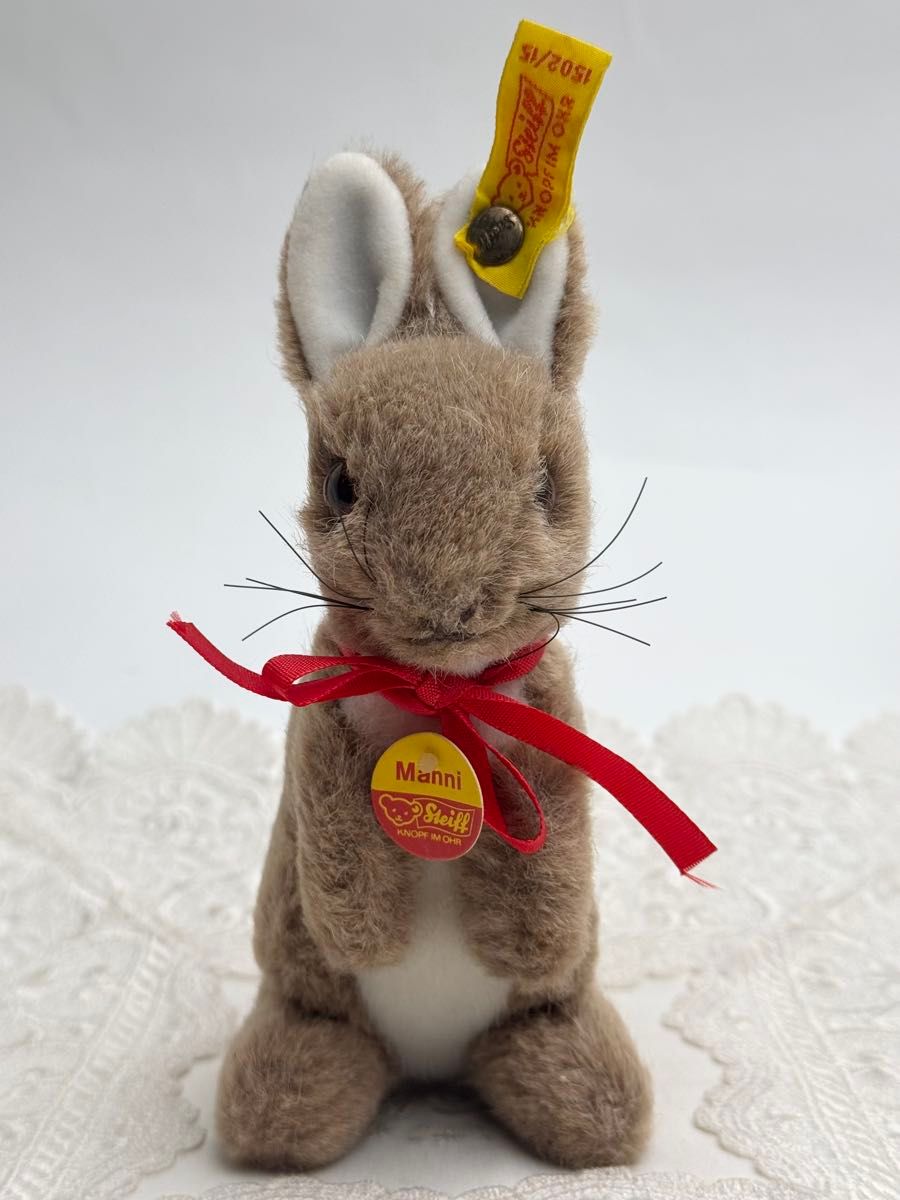 送料無料 シュタイフ Manni Rabbit 15cm オールIDs完品 ウサギの 送料無料 シュタイフ Manni Rabbit 15cm オールIDs完品 ウサギの