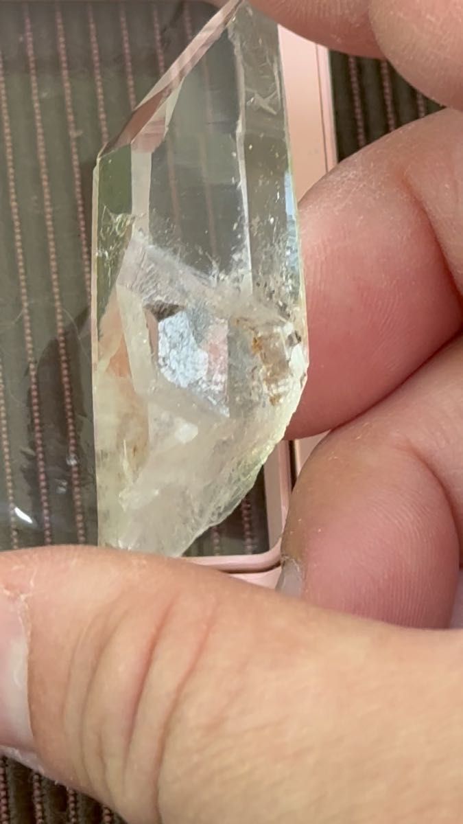 レムリアンクリスタル51.9mmX15.9mm天然石 水晶 冥想用
