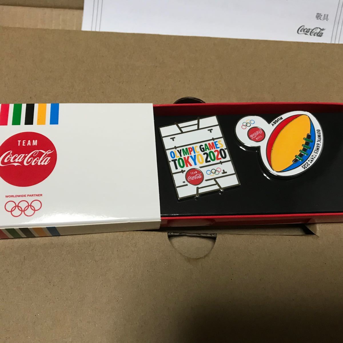 コカコーラ 東京オリンピック2020 ピンバッジ　ラグビー