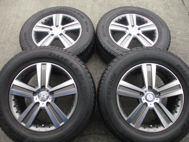 WERNER ☆新品☆ 即納 軽量 18inc 7.5J+63 5H130 ベンツ 純正 設計 中古 ブリヂストン 265/60R18SET Gクラス G350 G500 G550 (W463) 等に