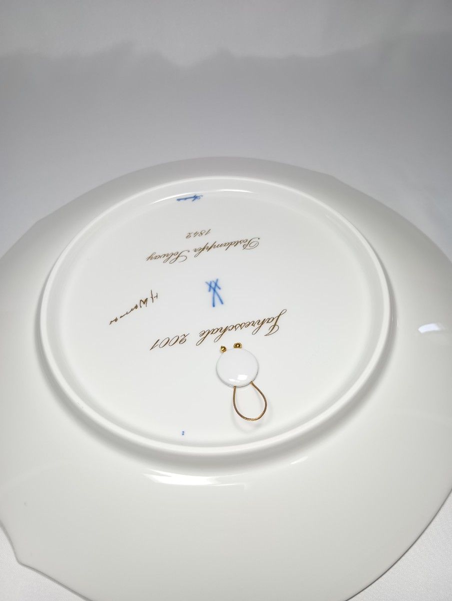 マイセン MEISSEN【美品・箱入】イヤープレート 2001年 郵便蒸気 マイセン MEISSEN【美品・箱入】イヤープレート 2001年 郵便蒸気