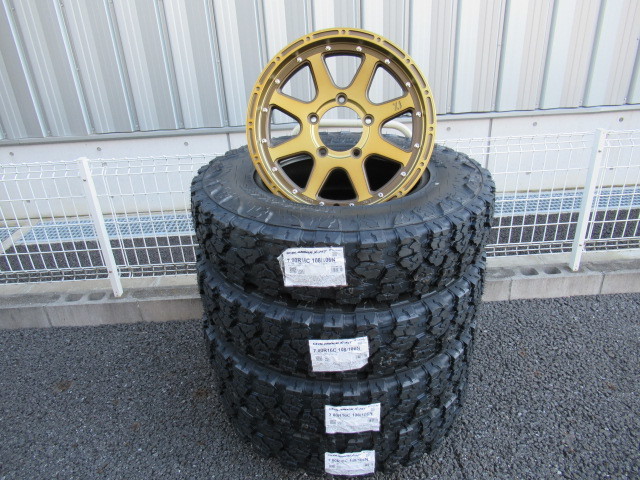 MLJ XTREME-J 16x5.5J +20 5-139.7 限定マットブロンズ YH GEOLANDER X-MT G005 7.00R16Cセット JA/JBジムニー_画像1