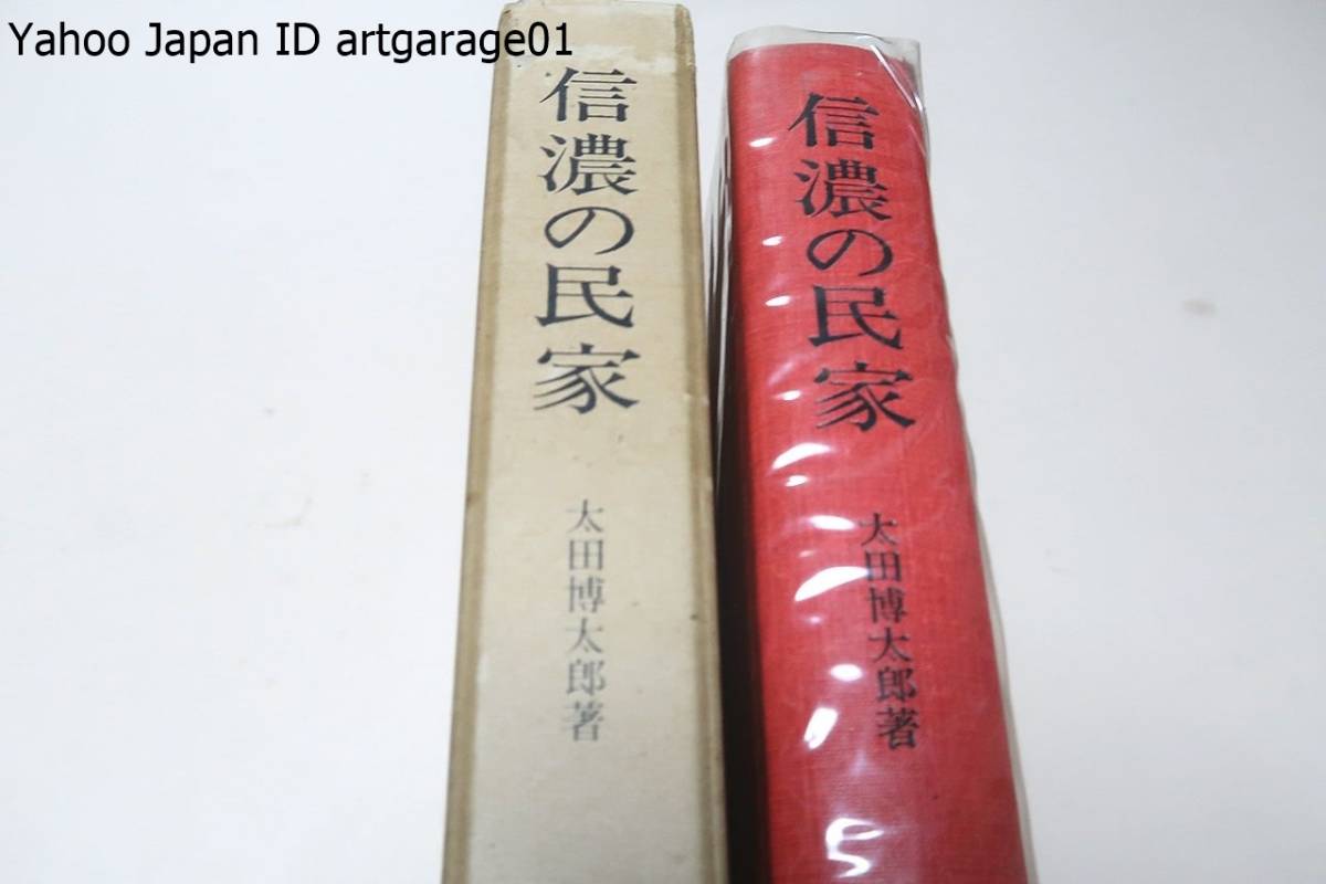 信濃の民家/太田博太郎/昭和34年から同40年にいたる間においてあらかじめ選択した長野県内六地域の民家について周密な調査を遂げた成果_画像1
