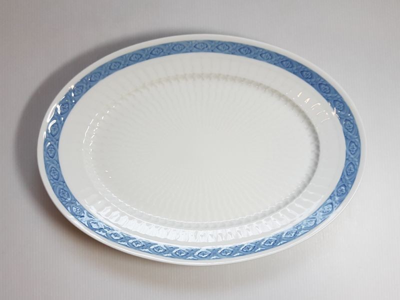 ロイヤルコペンハーゲン プレート■ブルーファン オーバルプレート 1枚 楕円 大皿 レア Blue Fan 1級品 美品 1