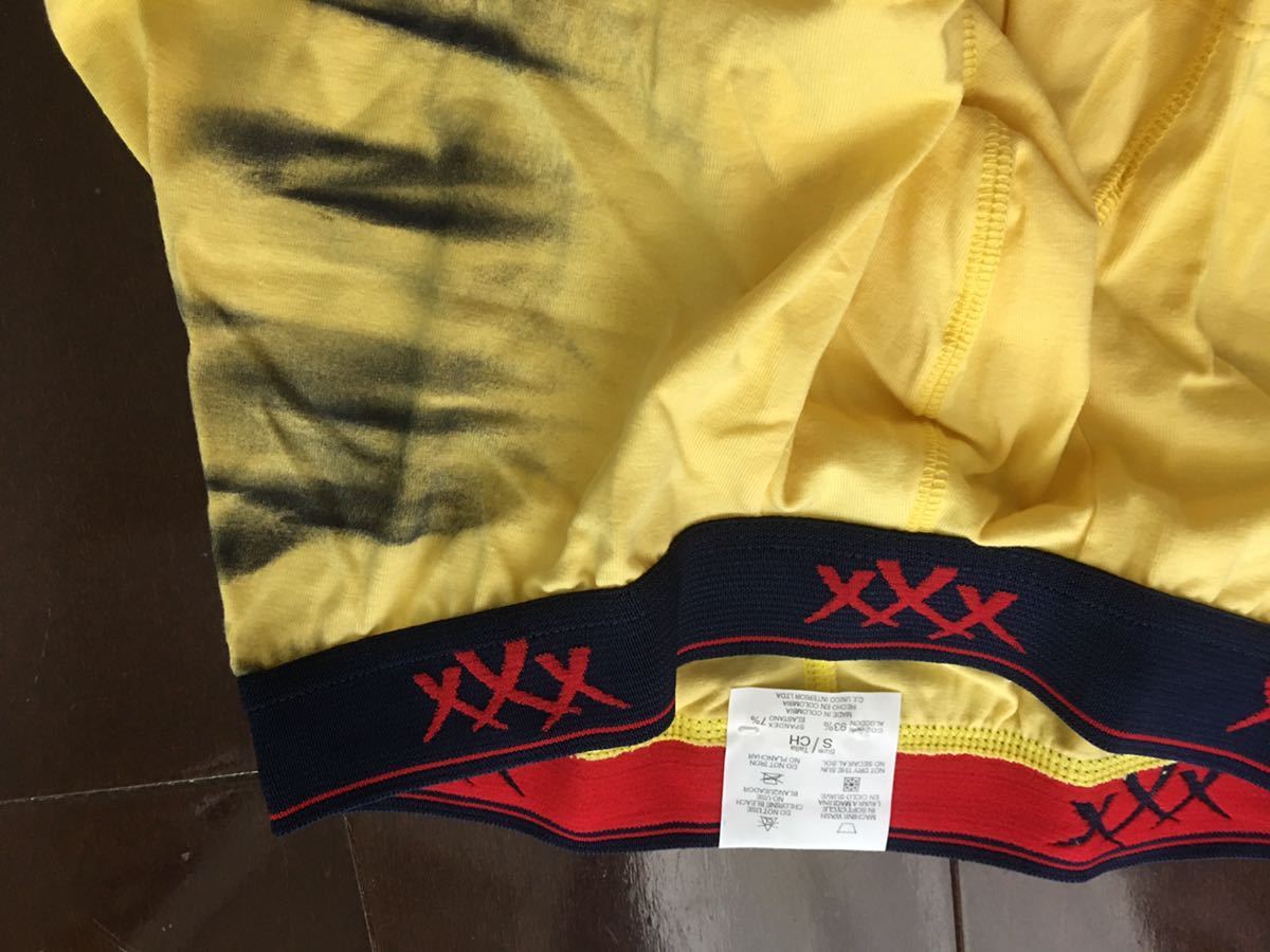 UNICO Triple X boxer shorts yellow color unused S