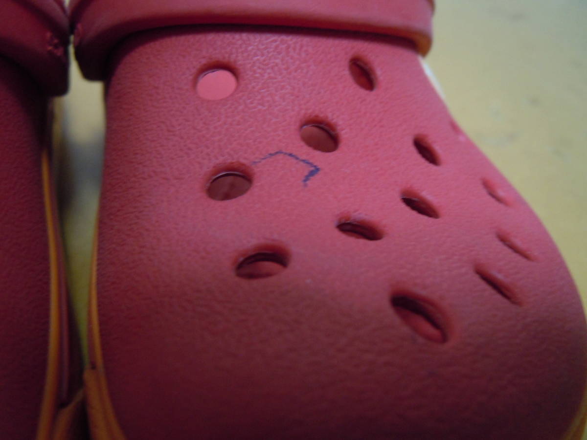 crocs クロックス ベビーサンダル 内寸14.5cm 赤 S2003A_画像4