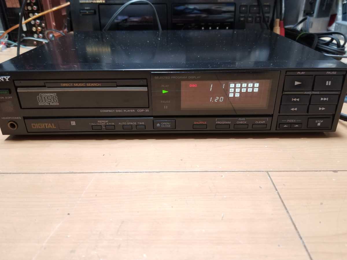 SONY 　CDプレーヤー　CDP-35 再生可 ジャンク_画像1