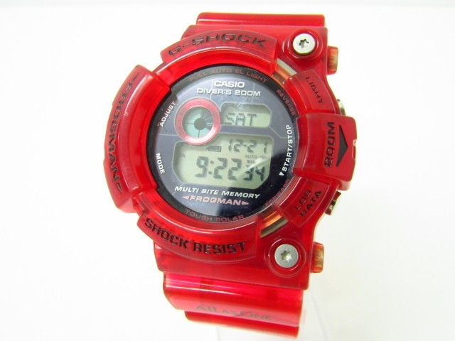 g-shock gw-203k イルクジフロッグマン　クリアレッド　本体のみ