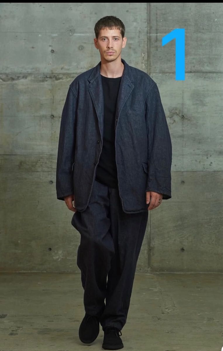 25ss COMOLI コモリ ネイビーデニムテーパードパンツ|Yahoo 25ss COMOLI コモリ ネイビーデニムテーパードパンツ|Yahoo