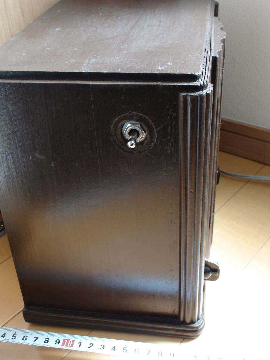 レア☆再生レストア品◇4球並四ラジオ受信機◇受信を レア☆再生レストア品◇4球並四ラジオ受信機◇受信を