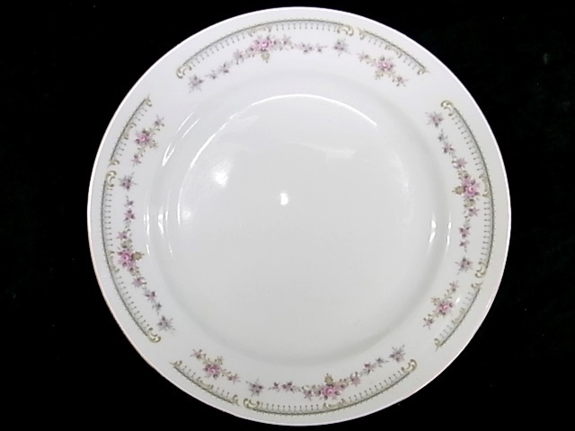 e3426　陶器　RC　皿　ディナープレート　メイン皿　大皿　花柄　直径約25.5cm　２客_画像2